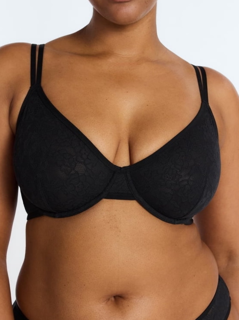 Soft Stretch Lace Underwire Bralette Size 36D